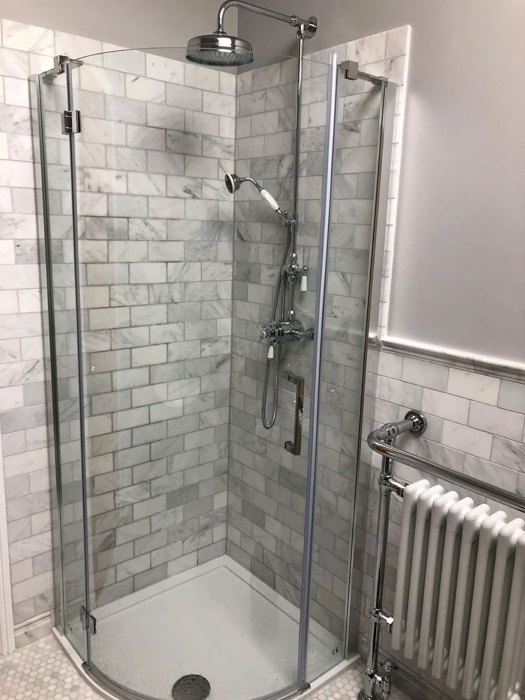 Corner Shower Installation Corner Shower Installation